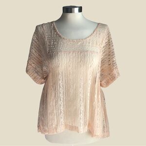 Free People Boho Lacey Top
